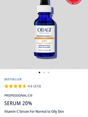 Obagi Professional-C 20% Vitamin C Serum - Blue and White Bottle